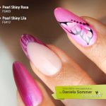 Farbgel Pearl Shiny Roso und Lila