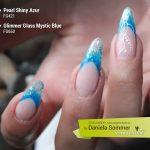 Pearl Shiny Azur, Glimmer Glass Mystic Blue