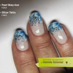 Pearl Shiny Azur, Glitzer Türkis