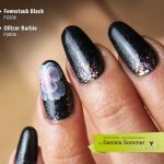 Farbgel Feenstaub Black, Glitzer Barbie