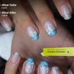 Farbgel Glitzer Türkis, Farbgel Glitzer Silber