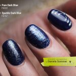 Farbgel Pure Dark Blue, Farbgel Sparkle Dark Blue